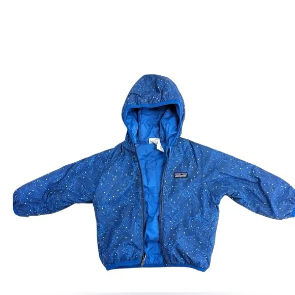 Patagonia Nano Puffer Hooded Down Reversible 2-in-1 Kids Weather Zip Up Jacket